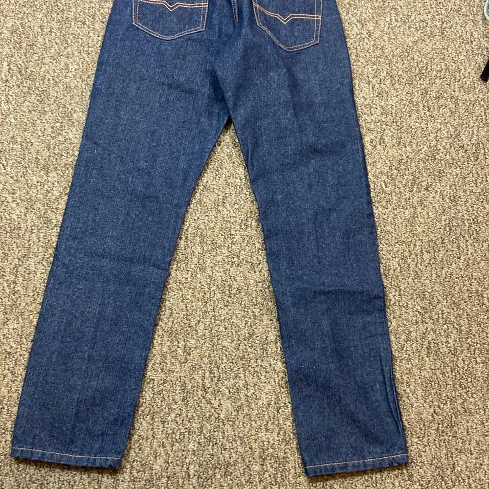 Vintage Genes 1891 💯 Cotton Tapered Indigo Blue Denim Jeans Men’s Size W28/L30